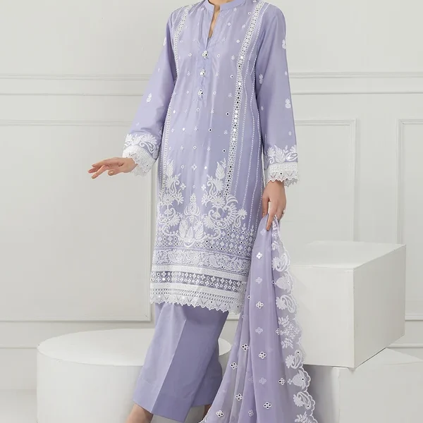 3PC Lawn Embroidered Suit IUSTKSD-562