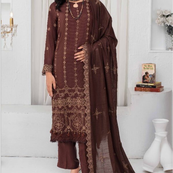 Unstitched Embroidered Viscose 3 Pcs