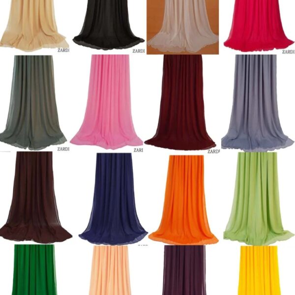 Plain Chiffon Dupatta