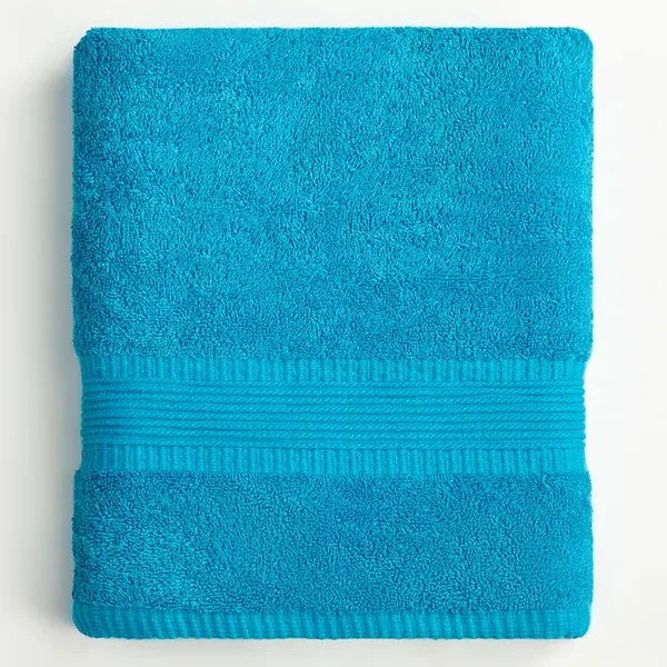 Ferozi Dyed Bath Towel